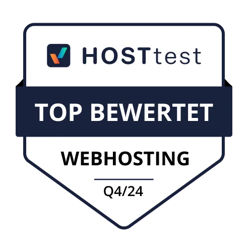 HOSTtest - Top bewertet Webhosting Q4/24
